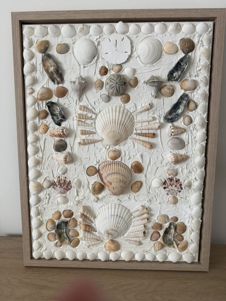 Coastal Treasures Collection in Natural Wood Frame