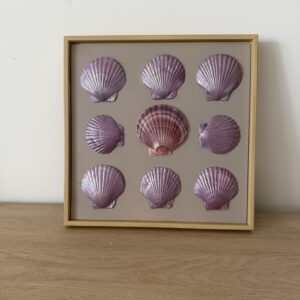 Lavender Shimmer Scallop Grid