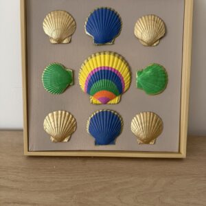Rainbow Fiesta Scallops with Gold and Green