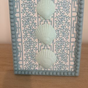 Seafoam Scallop Trio on Coral Vine Lattice